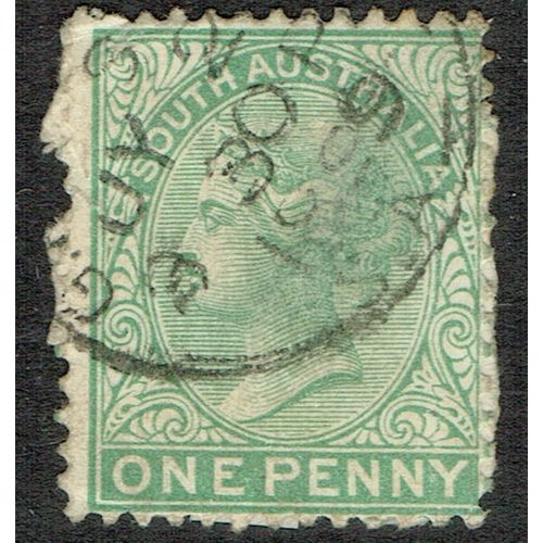 South Australia 1876 1d Pale Green Perf 13 SG175 FU