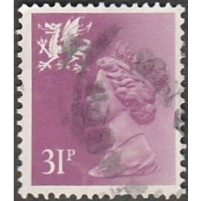 1971-92 Wales Regional Machin Definitives, 31p. Value.Bright Purple. Good Used