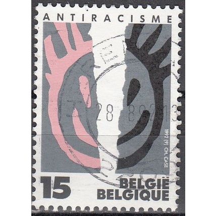 Belgique 1992 Michel 2508 O Cote (2008) 0.30 € Antiracisme Cachet rond