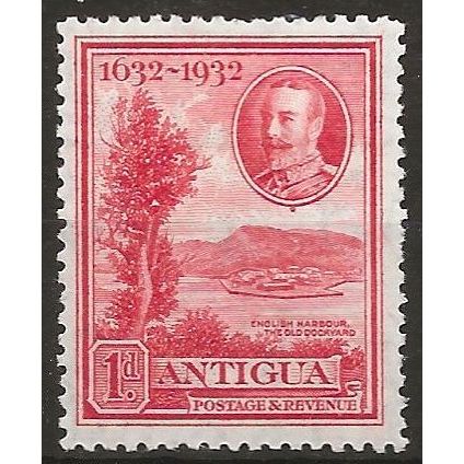 Antigua 1932 SG82 1d Scarlet Mounted Mint .