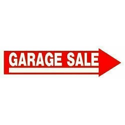 Hillman 842228 Garage Sale Arrow Sign with Space for Fill In includes H-Wire Mou