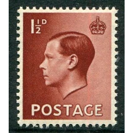 GREAT BRITAIN: KING EDWARD VIII DEFINITIVE - 1½d MH (G11)