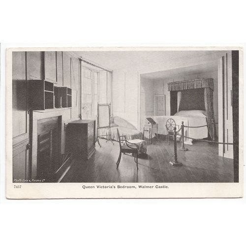 Queen Victoria's Bedroom Walmer Castle Postcard Nr Deal Kent