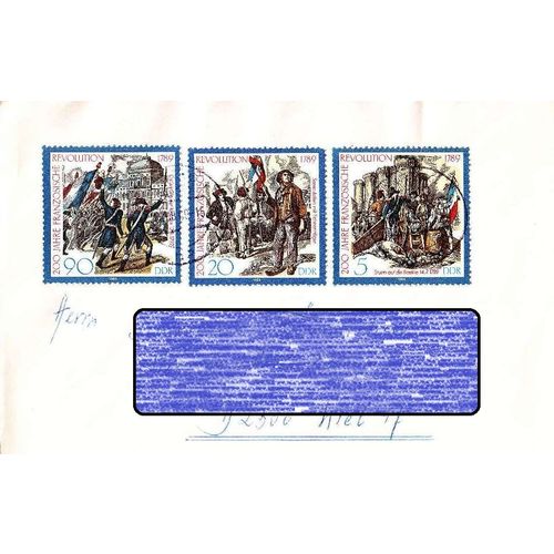 GERMANY DDR [1989] MiNr 3258-60 ( Brief ) [01]