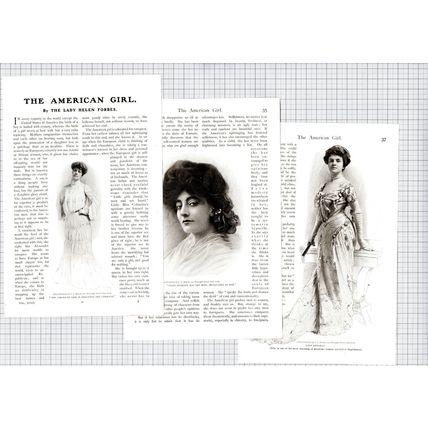 (6330) The American Girl The Lady Helen Forbes - c.1905 Article