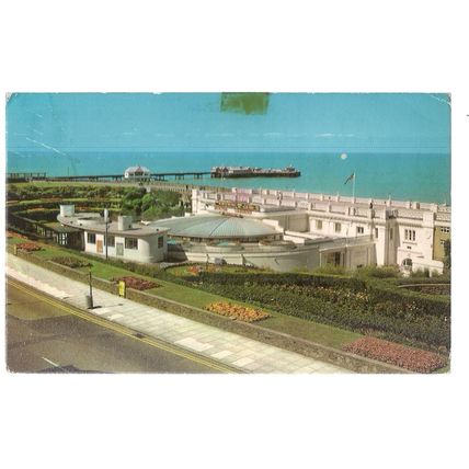 WINTER GARDENS, CLIFTONVILLE, MARGATE, KENT used vintage postcard 1974 pm =