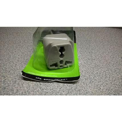 BRAND NEW* ENERCELL US TO UK PLUG ADAPTER GROUNDED- 2730182