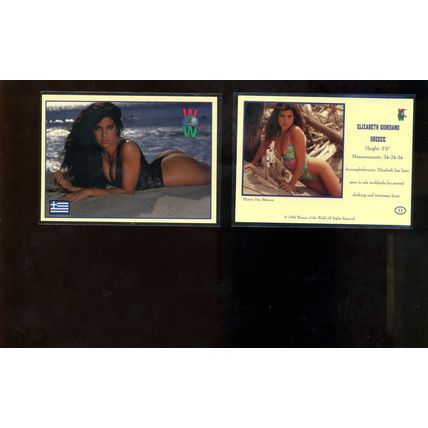 ELIZABETH GIORDANO 1994 Women of The World Greece #33 Hot!! Trading Card NM