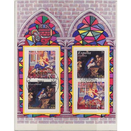 GERMANY BUND [2001] MiNr 2226-27 Block 56 ( O/used ) Weihnachten