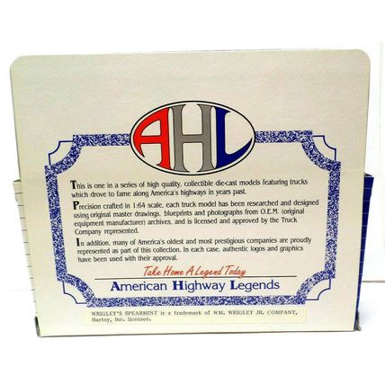American Highway Legends AHL 1:64 Mack Model Advertisement CJ Wrigley’s Gum (G1)