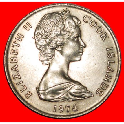 BIRD TERN: COOK ISLANDS ★ 20 CENTS 1974! UNCOMMON ~ UNC ★LOW START★NO RESERVE