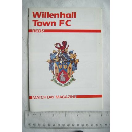 1993 programme Willenhall Town v. Caersws, Friendly No. 1