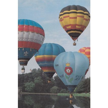 Hot Air Balloon Race Over Kent 1991 Postcard