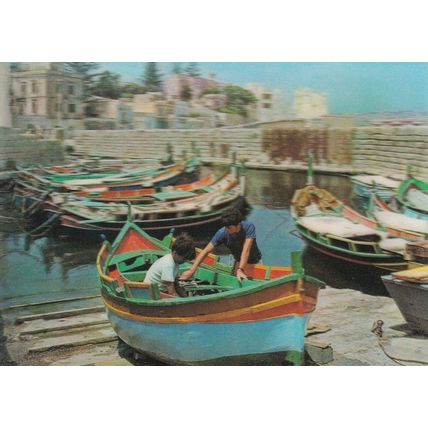 St Pauls Bay Fishing Harbour 3D Three Dimensional Postcard