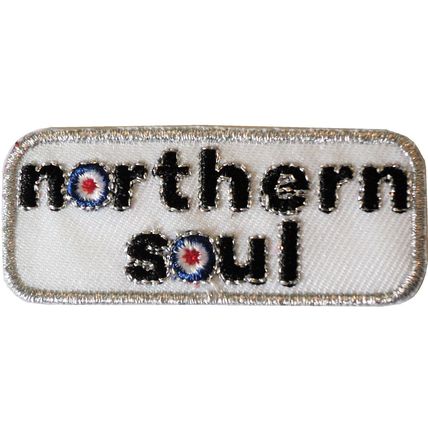 Northern Soul With Target Roundel Scooterist Iron/ Sew On Embroidered MODS Patch