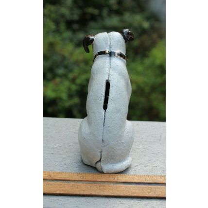 Cast Iron Nipper Bank Fox Terrier Mascot Figurine Doorstop Paperweight Repro