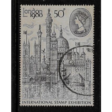GREAT BRITAIN 1980 LONDON 80 50p INTER STAMP EXHIBITION SG 1118 FINE USED#2