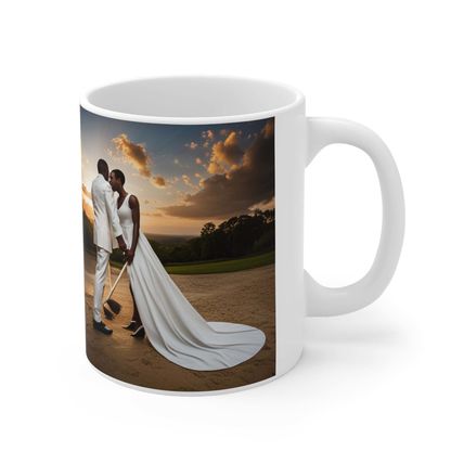 But Not Before Golf African American Culture Dress Bride and Groom J