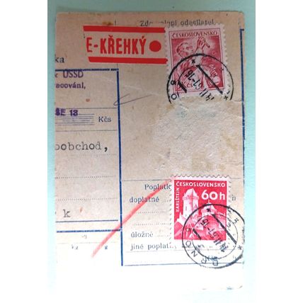 Receipt 1961 from Czechoslovakia