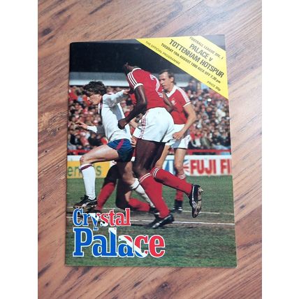 1980/81 Crystal Palace vs Tottenham / Spurs Division 1 Programme & Ticket