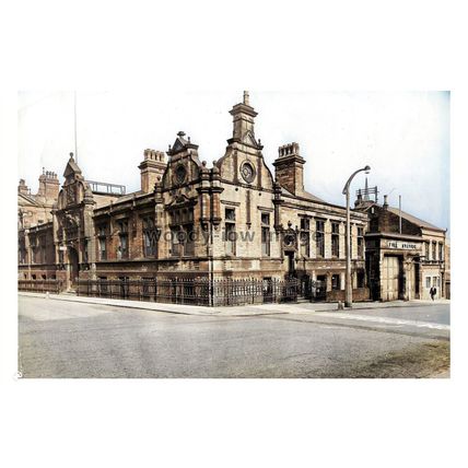 ptc8309 - Yorks' - Old Police Station/Fire Stn. Huddersfield, c1968 - print 6x4