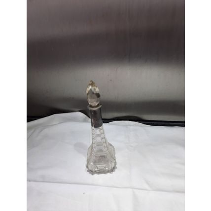 Vintage Perfume Bottle with metal neck