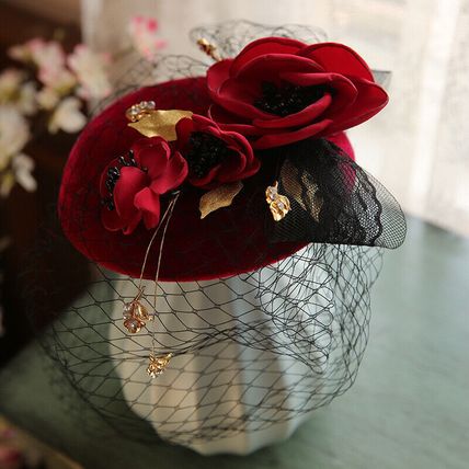 Bridal Birdcage Veil Flower Hat Royal Classic Vintage Wedding Accessory
