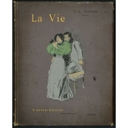LA VIE 1893 Jean-Louis Fourain, Jean Alexandre Félix Juven HARD COVER BOOK
