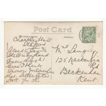 Chartley Hall Stowe-by-Chartley Postcard Staffordshire