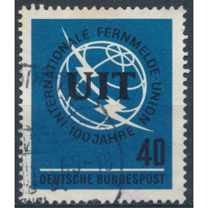 Used Hinged of ITU - West Germany 1965 - F H - MiNr 476