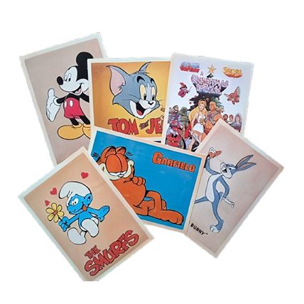 Tarjetas Postales Dibujos Animados Personajes Cartoons Post Card
