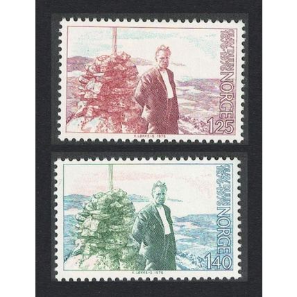 Norway Birth Centenary of Olav Duun novelist 2v 1976 MNH SG#763-764