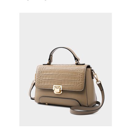 Genuine Leather Women's Hangbags Crossbody Bag Bronze