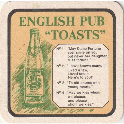 BEER MAT - GREENALL WHITLEY - CHESHIRE BEER (EXPORT USA) - (Cat No 010) - (1989)