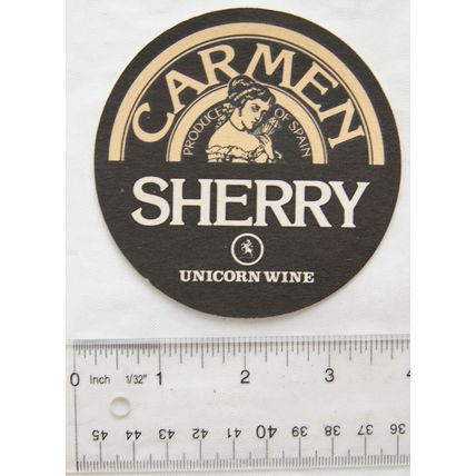 vintage Beer Mat - Carmen Sherry