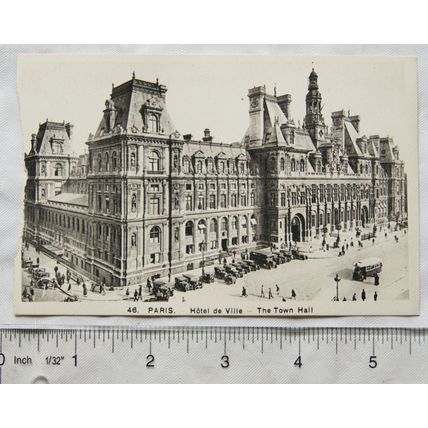 vintage postcard Paris - The Town Hall