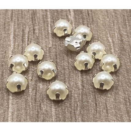 5mm Tiny Imitation Pearl ABS Plastic Shank Buttons Baby Dolls Cardigan Knitting