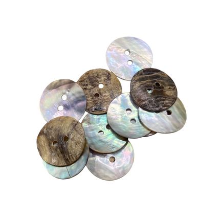 18mm Natural Mother of Pearl Shell Buttons 2 hole Sewing Knitting Crafts Arts
