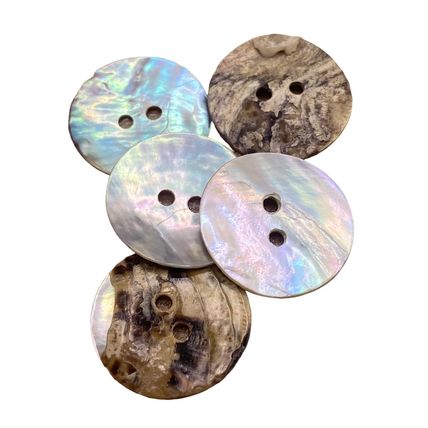 18mm Natural Mother of Pearl Shell Buttons 2 hole Sewing Knitting Crafts Arts