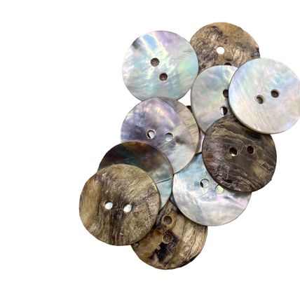 18mm Natural Mother of Pearl Shell Buttons 2 hole Sewing Knitting Crafts Arts