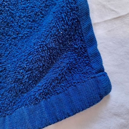 Lot 2 Christmas Bathroom BLUE TOWELS Snowflake Holiday Hand Face 23" x 16"