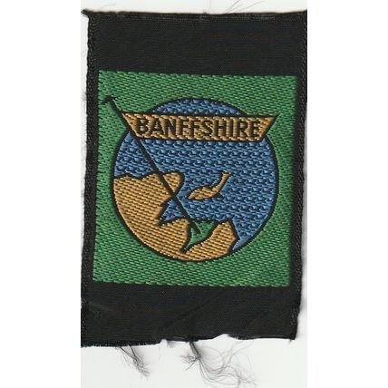 Scout Badge Scotland - Banffshire - Ribbon - Used (BZ120)