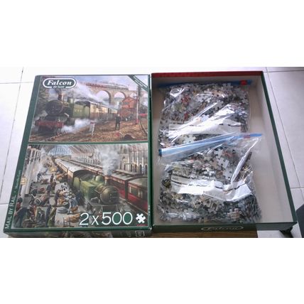 MAIL BY RAIL by Marcello Corti Jigsaw Puzzles (2 x 500 Piece SEE NOTES) 2020