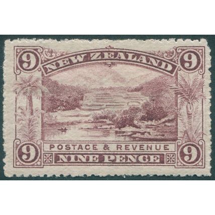 New Zealand 1906 9d purple Perf 14 SG326 unused