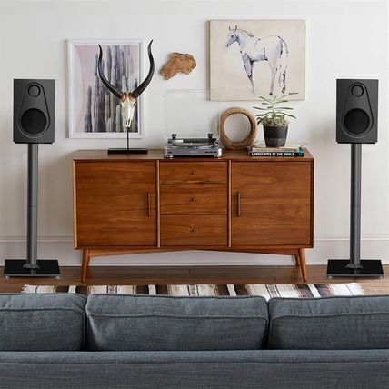 PERLESMITH Universal Floor Speaker Stands 26 Inch for Surround Sound, Klipsch, S