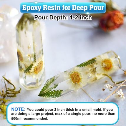 Epoxy Resin 2 Gallon Kit, Upgraded Crystal Clear Resin Epoxy Food Safe with Pump