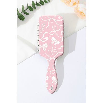 Pink Bow Print Anti-Static Air Cushion Comb