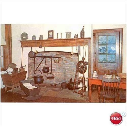 1962 Fort Necessity kitchen & fireplace exhibit