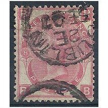 1872 SG103 3d Rose Plate 8 Good+ Used "RB"