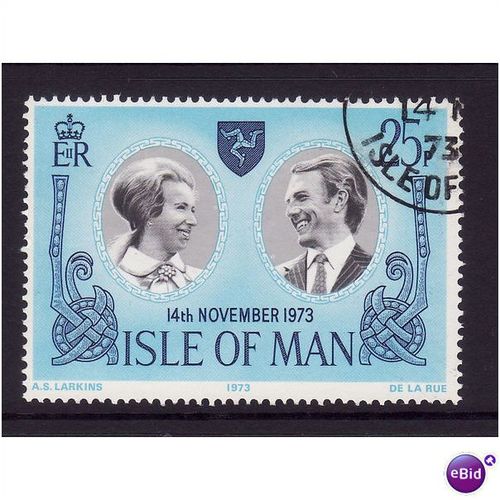 ISLE OF MAN 1973 ROYAL WEDDING SG 41 FINE USED